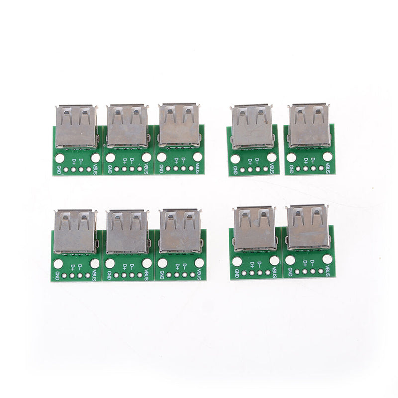 10Pcs USB 2.0 To DIP 4P 2.54MM PCB Board Adapter Converter For Arduino DIY BX