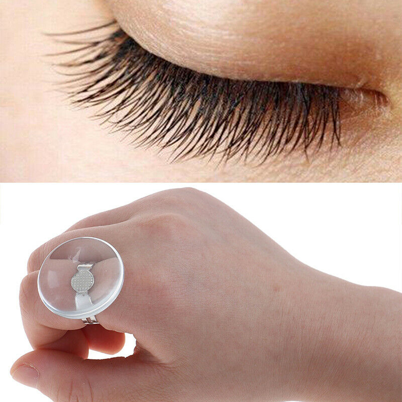 Crystal Glass Ring Glue Holder Individual Eyelash Extension Glue Pallet AdhesiTO