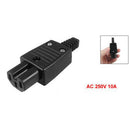Black IEC320 C15 Female Outlet Socket Power Adapter Connector AC 250V 10A S4M3