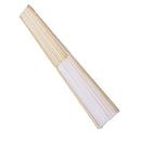 30 pcs Silk Wedding Hand Fan with organza gift bag(white)