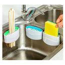 1 Kitchen Dish Brush Vegetable Wash Sponge Utensil Scrubber Sink Cutlery Cl B7U1