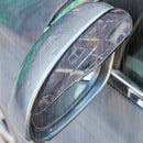 2x Black Universal Car Rear View Side Mirror Rain Board Sun Visor Shade Shield