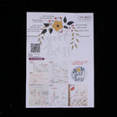Flower Pattern Embroidery Starter Kit with Embroidery Hoop, Color Threads,