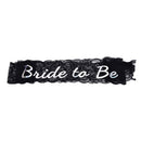 Bride To Be Black Lace Sash Hens Night Wedding Shower Bachelorette Party ^JC Gw