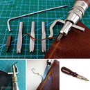 Hot 5 in1 Leathercraft DIY Adjustable Edge Stitching Groover Crease Leather Tool