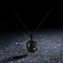 Labradorite Necklace Natural Stone Pendant Wrap Braid Necklace Yoga Macrame