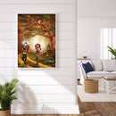 Diamond Painting Girl in Woods Full Round Rhinestone Picture Set 30x40cm