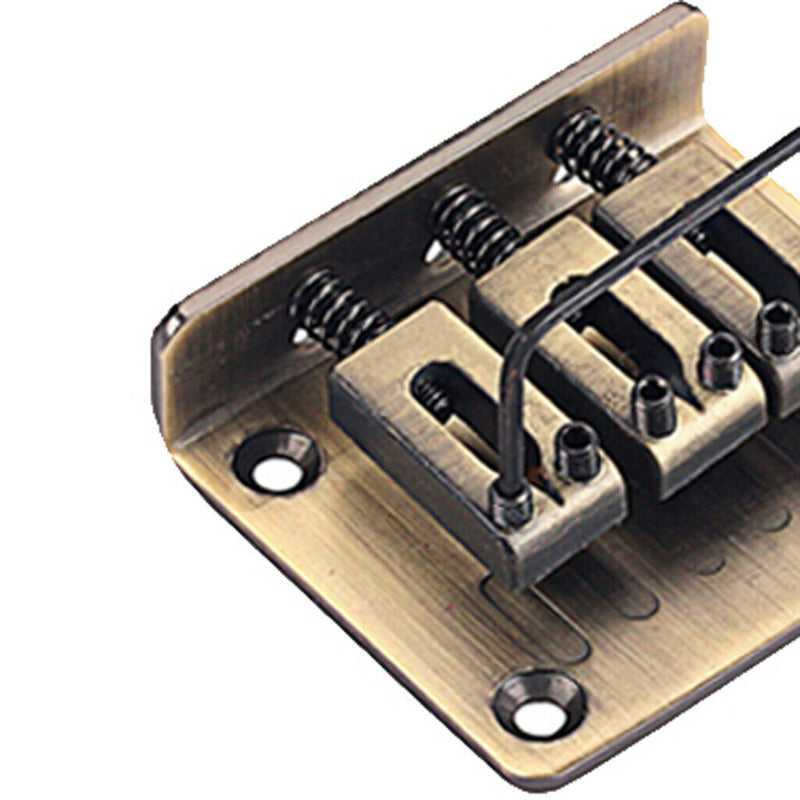 Practical Alloy 3-Strings Cigar Box Guitar Roller Saddle Bridge Musical