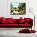 Painting By Numbers Kit DIY Lake Hand Painted Canvas Oil Art Picture Craft
