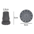 6Pcs Crutch Ferrules Rubber End Walking Stick Trekking Pole Cap Feet Cover