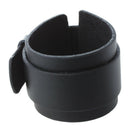 Men's Black Leather Double Buckle Bracelet 45mm