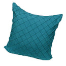 2Pcs Blue Velvet Pillow Covers Geometric Embossment Cushion Covers 20x20inch