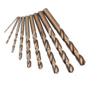 13PCS Drill Bit Set Shank Metal M35 Cobalt Jobber Straight Shank Twist Dri MAD