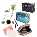 New Sequin Cosmetic Bag Color Reversible Sequin Pencil Bags Girls Cosmetic