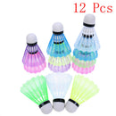 12 Pcs Colorful Plastic Badminton Ball Shuttlecocks Sport Training Sport BX
