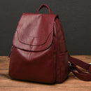 Anti-Theft Backpack Female Fashion Casual Outdoor Waterproof Soft Leather O