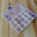 15 Lattices Portable Transparent Storage Holster Detachable Fishing Tackle Box