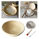 Banneton Proofing Basket Sourdough Bread Proofing Bowl w/ Linen Liner Cloth