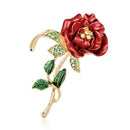 Stylish Elegant Roses Diamond Wedding Bridal Pin Brooches For Women Girls J S5W3