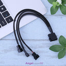 4pin IDE Molex to 3-Port 3Pin/4Pin Cooler Cooling Fan Splitter Power Cable