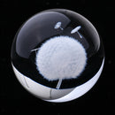 Dandelion Crystal Ball Paperweight Fengshui Crystal Home Decoration Props