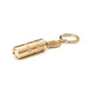 Golden Mini Portable LED Flashlight Torch Lamp Handheld Camping Keychain Light