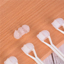 Child Health Blue color Three Head 3 Sided Toothbrush Ultrafine Soft Bristle JR