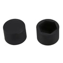 20pcs 19mm Car Silicone Wheel Lug Nut Bolt Cover Tyre Screw Cap Black