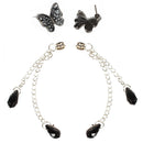 New Fashion Beautiful Butterfly Tassel Stud Dangle Long Earrings