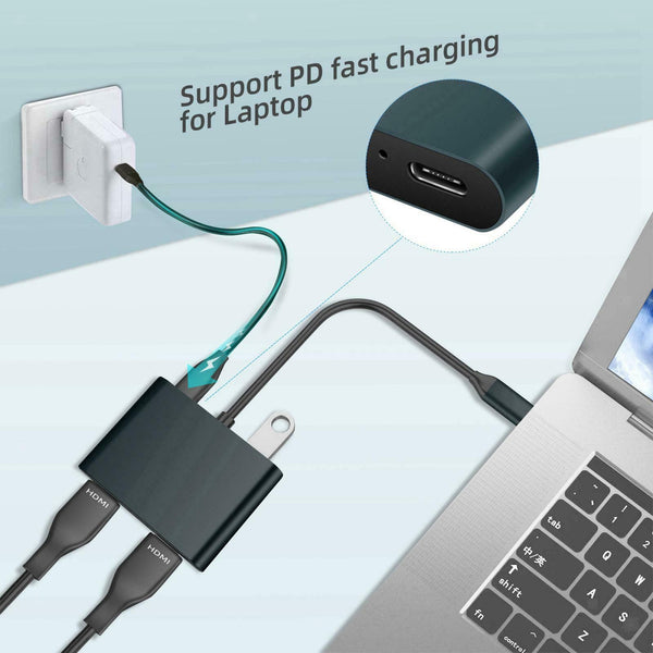 Type-C to HDMI Adapter 4K 30Hz for MacBook Pro 2018/2017 Tablet PC and More