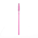 100Pcs Disposable Eyelash Brush Mascara Wands Applicator Spoolers (Pink)
