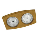 Modern Wooden Hygrothermograph - Thermometer & Hygrometer, Sauna