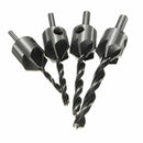 7Pcs High Speed Steel Drill Bit Set Screw Woodworking Chamfer Tool 3-10MM new
