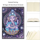 DIY Elephant Trunk Buddha Special Shape Diamond Painting 50 Page Sketchbook