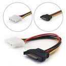 SATA Power Female to Molex Male Adapter Converter Cable, 6-Inch HgTEUS