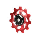 1 Set 11T Rear Derailleur Jockey Wheel Ceramic Bearing Guide Roller (Red) A