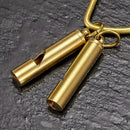Loudest Brass Whistle Emergency Whistle Outdoor Survive With Key-Chain X6K3