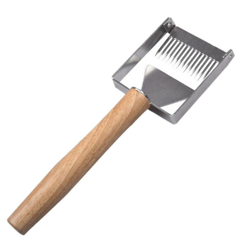 1X(Multi-Function Balanced Cut Honey Fork Steel Cut Honey Fork Barb Cut Hon