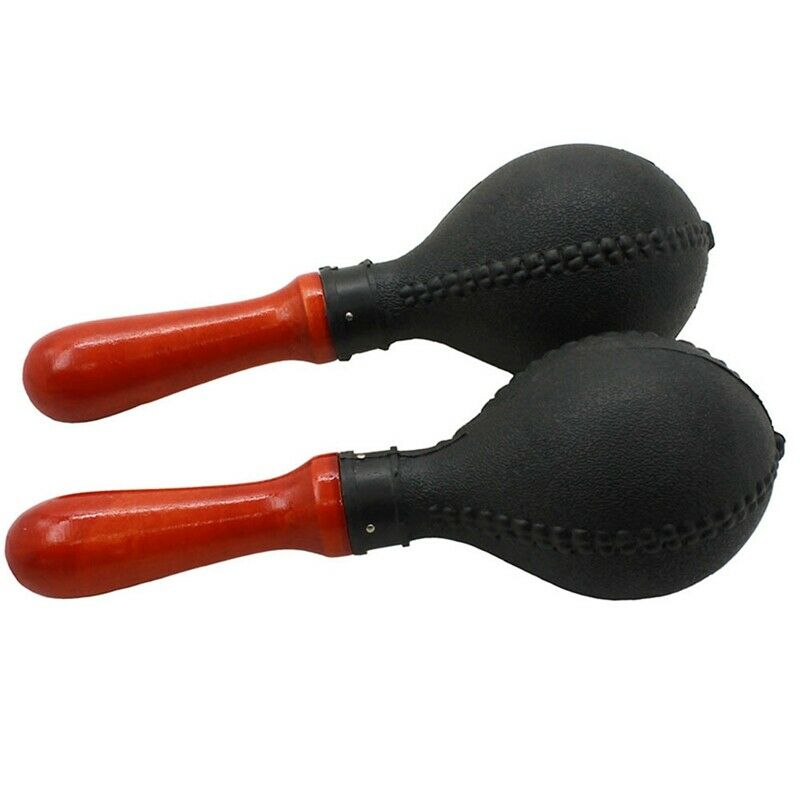 Professional Pair Of Maracas Shakers Rattles Sand Hammer Percussion Instrum