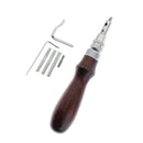 Adjustable Leather Groover Stitching Leathercraft Groove Gouge DIY Tool Set