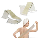 Soft Exfoliating Loofah Back Strap Brush Body Skin Massage Brush Sponge