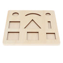 Montessori Solid Grammar Symbols with Base, 10pcs/set Learning and Education