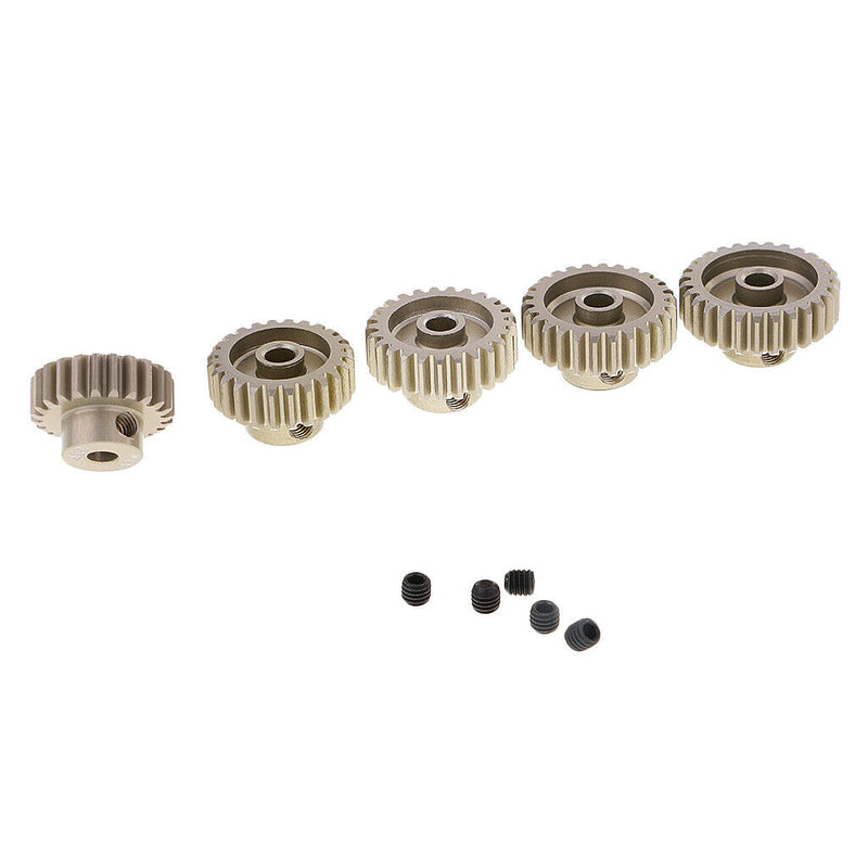5PCS Motor Pinion Gear For 1/8 1/10 RC Car Truck 23T-27T
