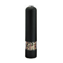 Electric Salt Spice Pepper Herb Mills Grinder with LED Light Black