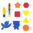 Cartoon Magic Water Drawing Canvas Doodle Painting Board Coloring Book Set