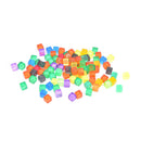 100Pcs 8mm Square Corner Colorful Crystal Dice Chess Piece Right Angle DiceBX