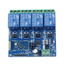 12V 4CH Remote Control Switch Bluetooth Relay Module for Android Mobile Mot W8T6