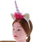 Unicorn Horn Headband Fancy Dress Adults Girls Party Flower Hairband Red