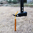 12Pcs Trip Tent Peg Ground Nail Stakes Tent Nail Pegs Stakes With Rope Cam YQD