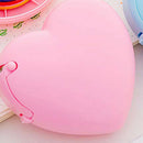 4 Pcs Heart-Shaped Tape Dispenser Plastic Portable Colorful Roll Tape Organ Y6T3